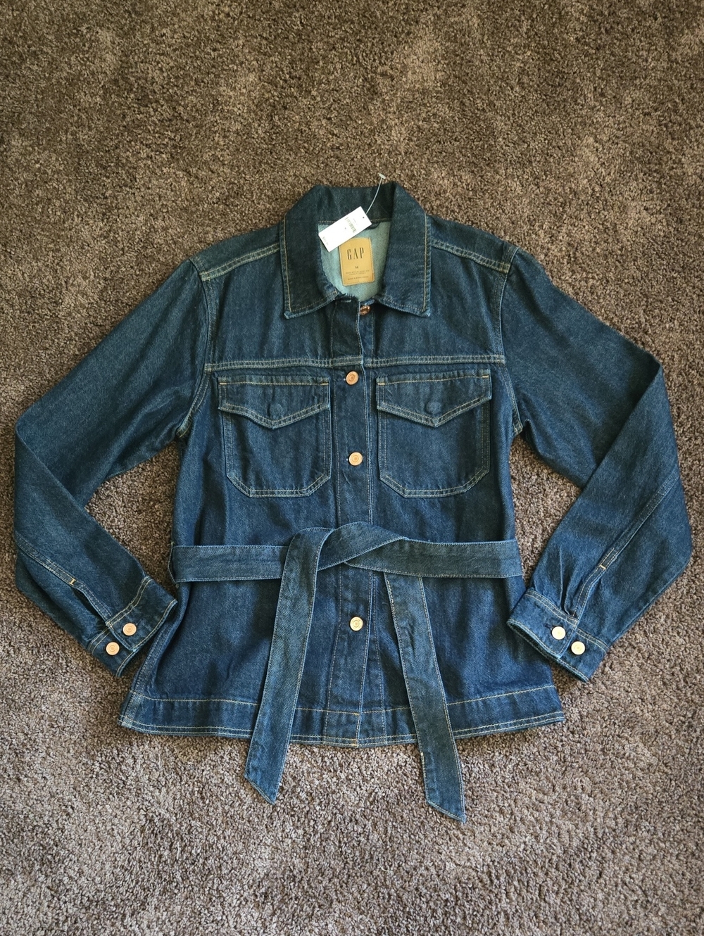 NEW GAP Dark Blue Denim Shirt Jacket M